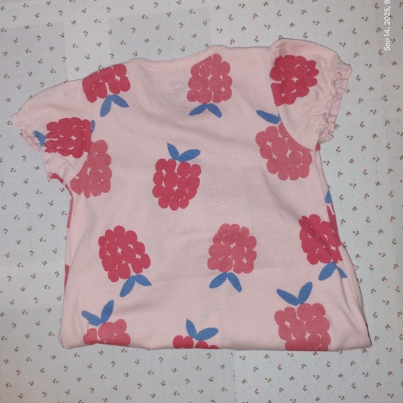 CARTER's:  Baby Girl's CHERRY Snap-up Romper / Onesie - Picture 5 of 5